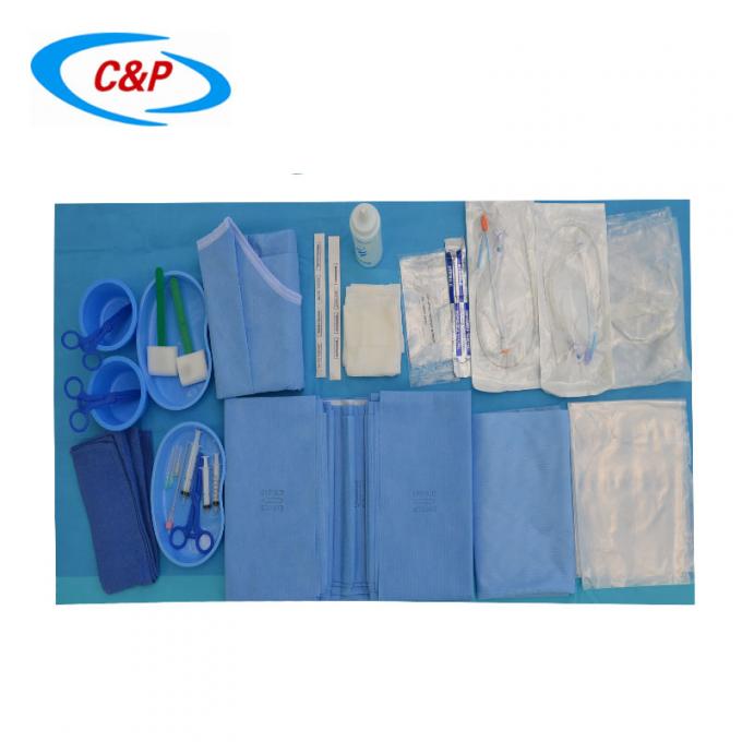 OEM Cirurgia Cardiovascular Drape Pack com filme de incisão femoral e radial para uso único 2
